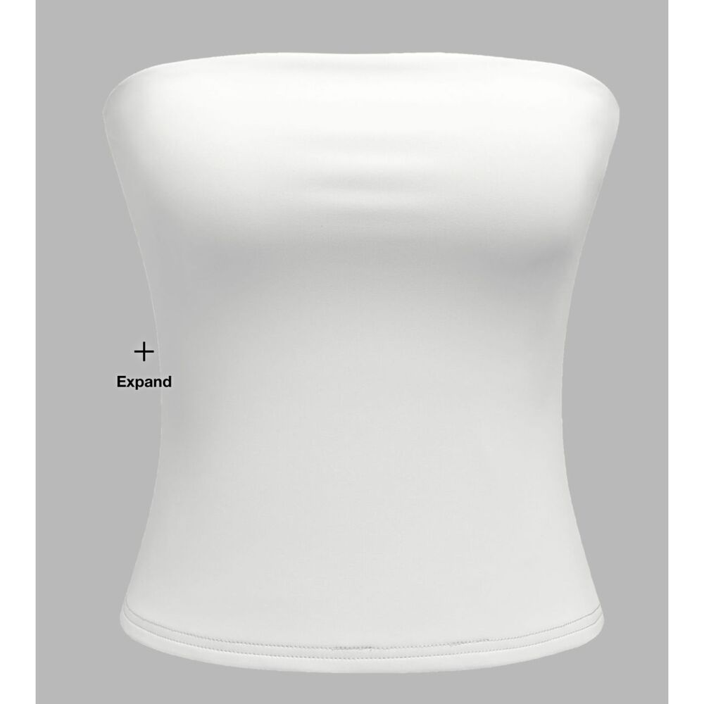 Contour Double Layered Strapless Solid Tube Top, Size L(8)-NWT